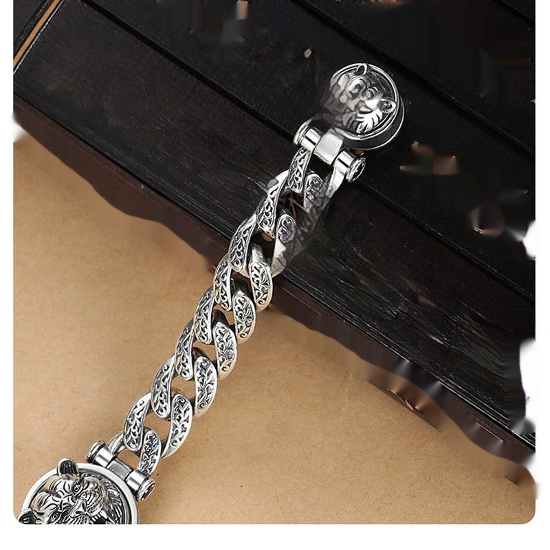 Pulsera Tigre Rotatoria – Fuerza y Estilo Masculino TrendShop MX