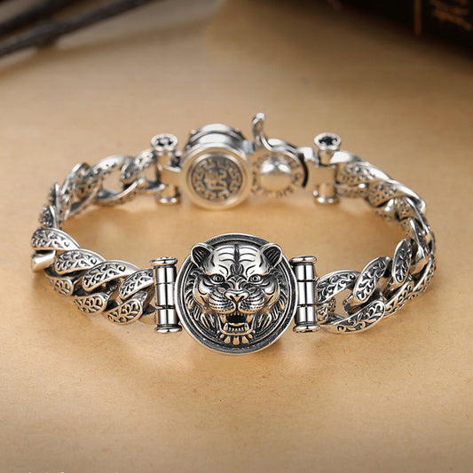 Pulsera Tigre Rotatoria – Fuerza y Estilo Masculino TrendShop MX